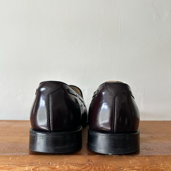Men’s Johnston & Murphy Tassel Loafers Slip On Oxblood Size 11.5 D/B EUC Leather main image 5